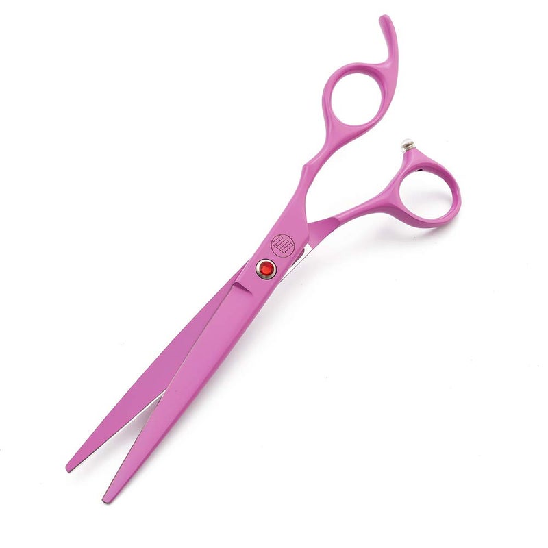 Moontay Professional 7.0" Dog Grooming Scissors Set, 4-pieces Straight, Upward Curved, Downward Curved, Thinning/Blending Shears for Dog, Cat and Pets, JP Stainless Steel, Pink - Image 5